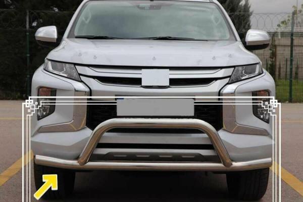 Mitsubishi L200 Uyumlu Ön Koruma Krom FaceOff Chrome 2007-2014 Pst14 Parça - Image 1