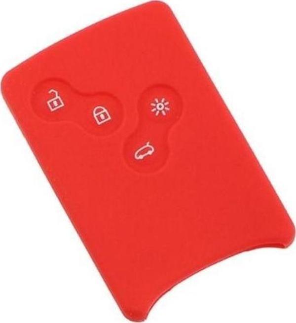 Silikon anahtar kabı megane 4 düğmeli kırmızı / SYPD72 - Image 1