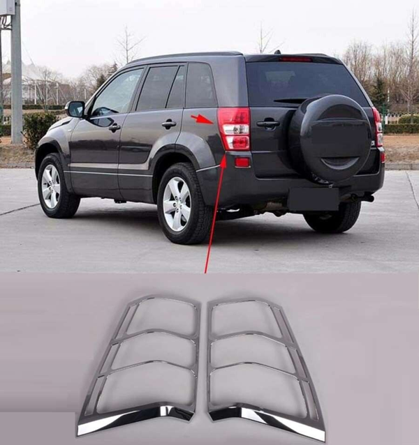 Suzuki Grand Uyumlu Vitara 2007 2012 Arka Stop Kaplama ABS Krom Parça - Image 1