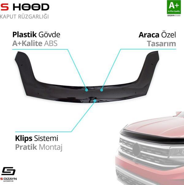 S-Dizayn Citroen Uyumlu Berlingo ABS Plastik Kaput Rüzgarlığı 2008-2018 A+Kalite Parça - Image 1