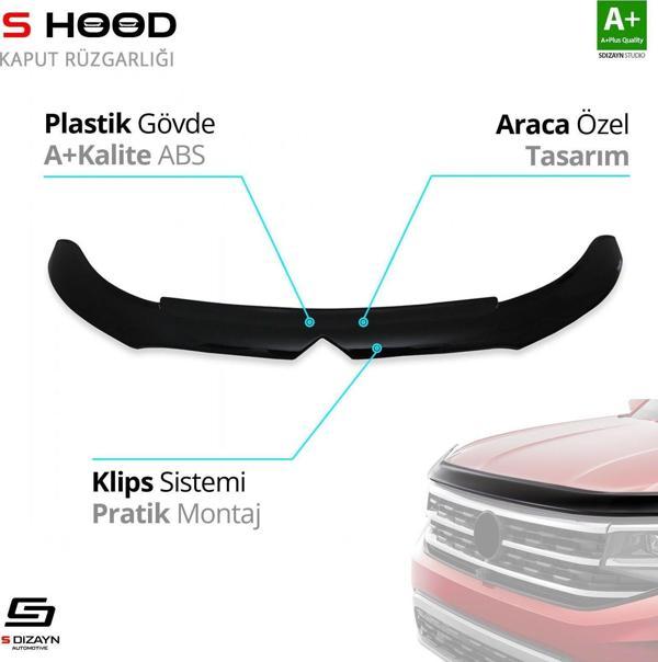 C-C-Elysee ABS Plastik Kaput Rüzgarlığı 2013 Üzeri A+Kalite Parça - Image 1