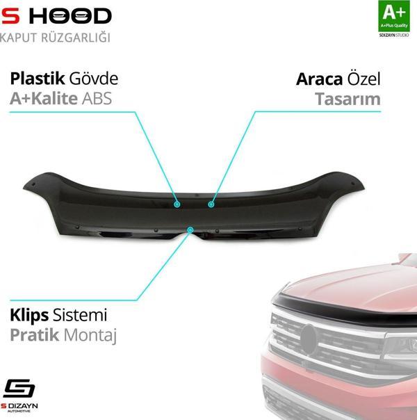 S-Dizayn Citroen Uyumlu Relay ABS Plastik Kaput Rüzgarlığı 2014 Üzeri A+Kalite Parça - Image 1