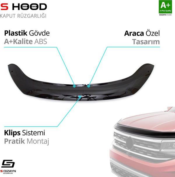 S-Dizayn Dacia Uyumlu Dokker ABS Plastik Kaput Rüzgarlığı 2012 Üzeri A+Kalite Parça - Image 1