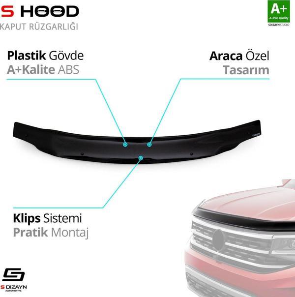 S-Dizayn Dacia Uyumlu Logan Mcv ABS Plastik Kaput Rüzgarlığı 2006-2012 A+Kalite Parça - Image 1