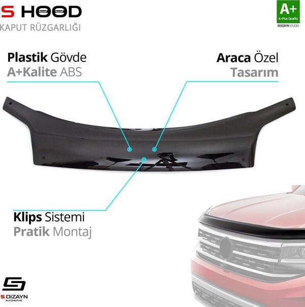 S-Dizayn Ford Uyumlu Connect ABS Plastik Kaput Rüzgarlığı 2003-2008 A+Kalite Parça - Image 1