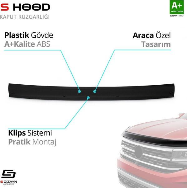 S-Dizayn Iveco Uyumlu Daily ABS Plastik Kaput Rüzgarlığı 2006-2011 A+Kalite Parça - Image 1