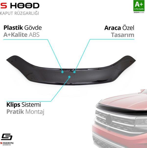 S-Dizayn Iveco Uyumlu Daily ABS Plastik Kaput Rüzgarlığı 2014 Üzeri A+Kalite Parça - Image 1