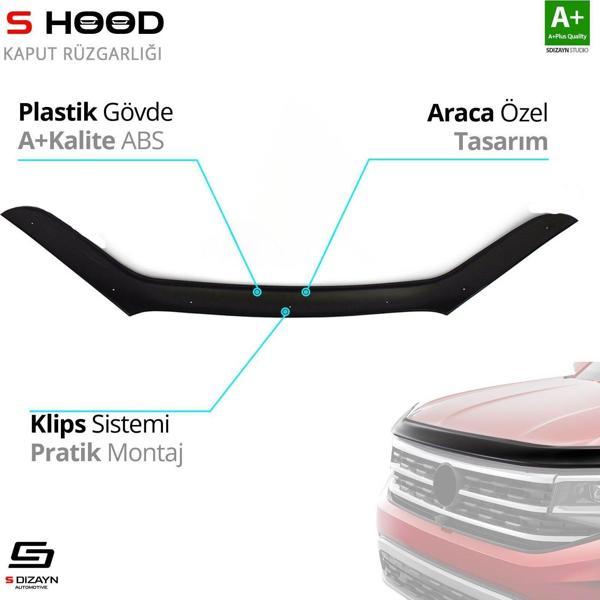 S-Dizayn Kia Uyumlu Sorento ABS Plastik Kaput Rüzgarlığı 2016-2020 A+Kalite Parça - Image 1