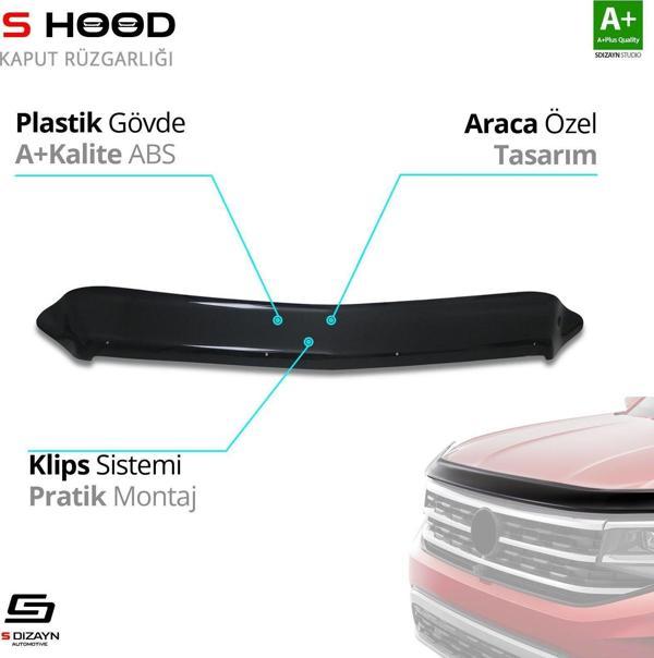 S-Dizayn Mercedes Uyumlu Sprinter ABS Plastik Kaput Rüzgarlığı 2014-2018 A+Kalite Parça - Image 1