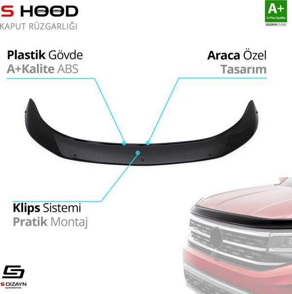 ubishi Uyumlu L200 ABS Plastik Kaput Rüzgarlığı 2020 Üzeri A+Kalite Parça - Image 1
