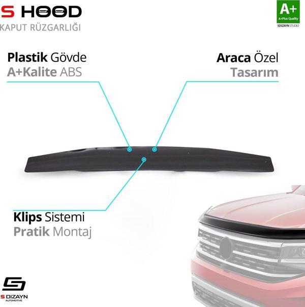 S-Dizayn Nissan Uyumlu Pathfinder ABS Plastik Kaput Rüzgarlığı 2005-2014 A+Kalite Parça - Image 1