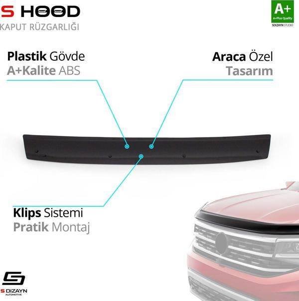 S-Dizayn Nissan Uyumlu Primaster ABS Plastik Kaput Rüzgarlığı 2001-2014 A+Kalite Parça - Image 1