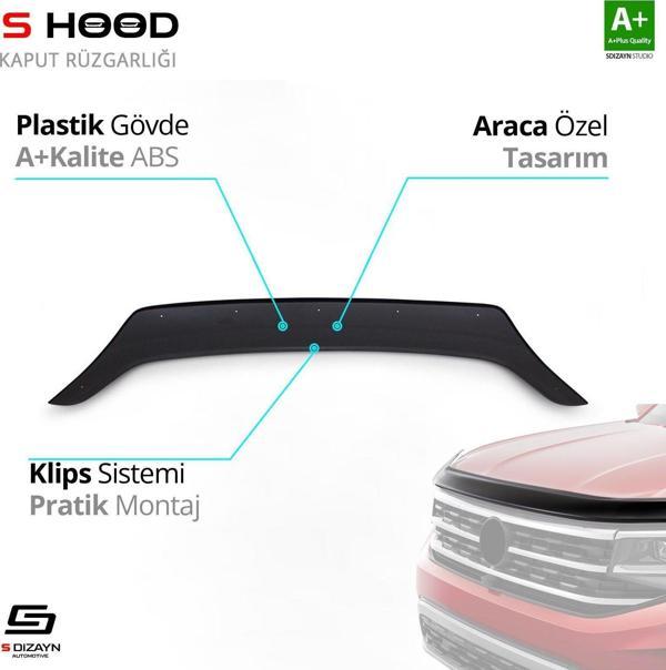 S-Dizayn Opel Uyumlu Movano ABS Plastik Kaput Rüzgarlığı 2010 Üzeri A+Kalite Parça - Image 1