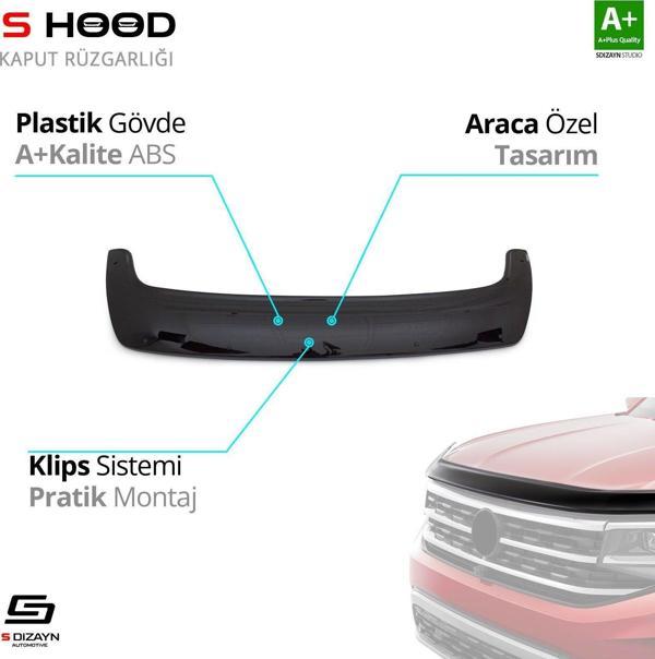 S-Dizayn Renault Uyumlu Master ABS Plastik Kaput Rüzgarlığı 2010-2014 A+Kalite Parça - Image 1