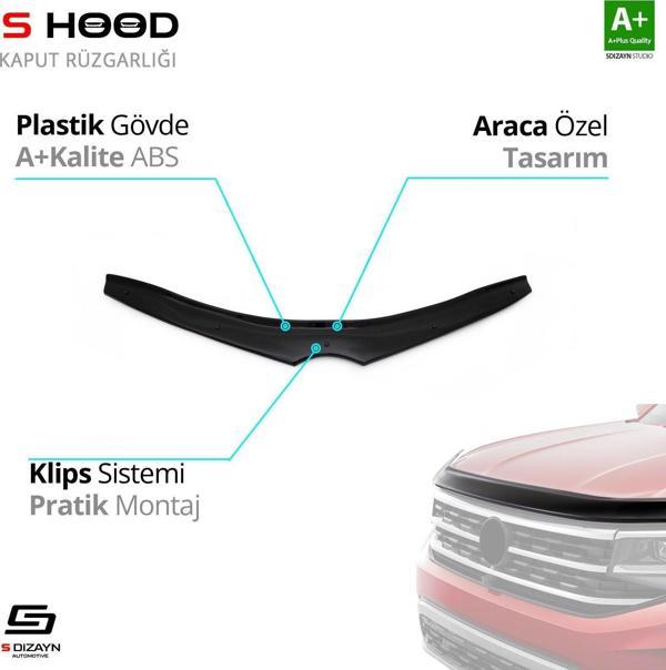 S-Dizayn Toyota Uyumlu Auris ABS Plastik Kaput Rüzgarlığı 2013-2017 A+Kalite Parça - Image 1