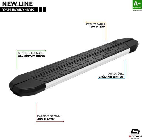 Skywell Et5 Uyumlu Newline Alüminyum Yan Basamak 193 Cm 2021 Üzeri Parça - Image 1