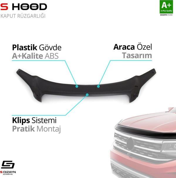 S-Dizayn Chevrolet Uyumlu Captiva ABS Plastik Kaput Rüzgarlığı 2006-2011 A+Kalite Parça - Image 1