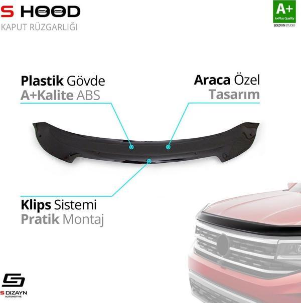 S-Dizayn Chevrolet Uyumlu Cruze ABS Plastik Kaput Rüzgarlığı 2008-2016 A+Kalite Parça - Image 1