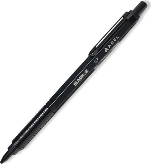 Adel Balckline 0.7 Mm Versatil Kalem Metal Gövdeli Siyah - Image 1
