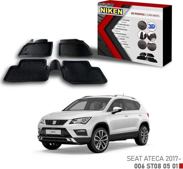 Seat Ateca -2017 için Uyumlu 3D Paspas - Image 1