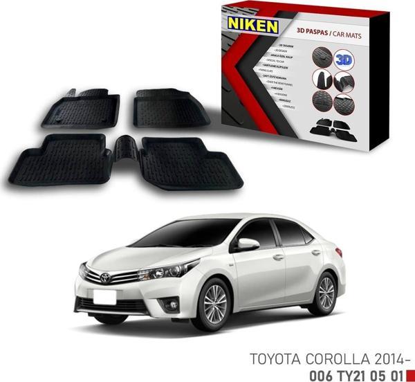 Toyota Corolla -2014 için Uyumlu 3D Paspas - Image 1