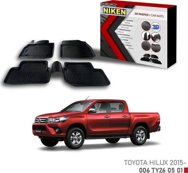 Toyota Hilux -2015 için Uyumlu 3D Paspas - Image 1