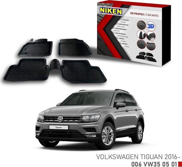 Vw Tiguan -2016 için Uyumlu 3D Paspas - Image 1