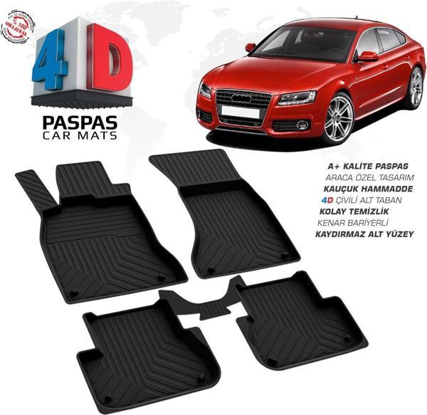 Audi A5 4D Araca Özel Havuzlu Kauçuk Paspas 2008-2016 - Image 1