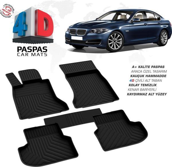 Bmw 5 Serisi F10 X-Drive 4D Araca Özel Havuzlu Kauçuk Paspas 2013-2016 - Image 1