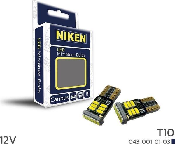 Niken Led Ampul T10 Canbus Park Ledi 18 Ledli Mini 12V - Image 1