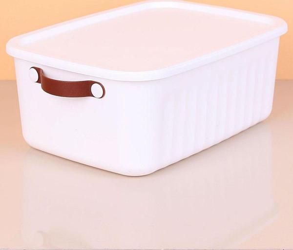 1 Adet 10 Litre Saklama Kabı, Çok Amaçlı Düzenleyici Kapaklı Kutu, Dekoratif Saklama Kutusu, 35x25x15cm - Image 1