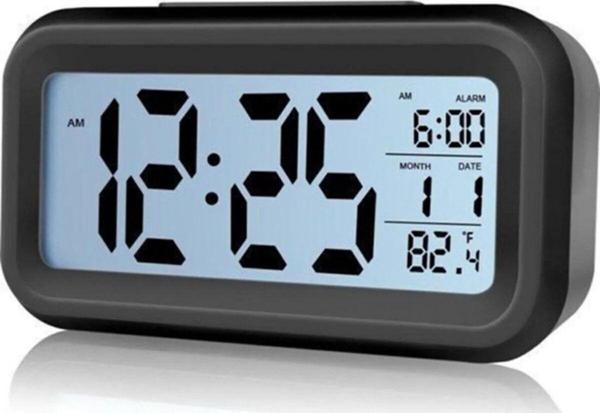 Lodose Smart Lcd Işıklı Sensörlü Termometreli Alarmlı Dijital Masa Saati - Image 1