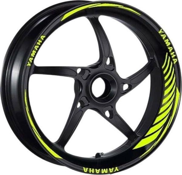 Yamaha Uyumlu Florasan Sarı Jant Şeridi - Image 1