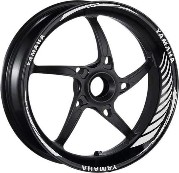 Yamaha Uyumlu Reflektör Beyaz Jant Şeridi - Image 1