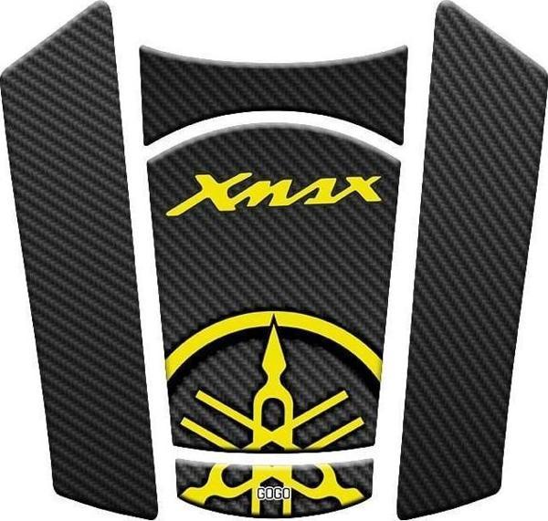 YAMAHA XMAX 2023 - 2024 UYUMLU TANK PAD SİYAH SARI  - Image 1