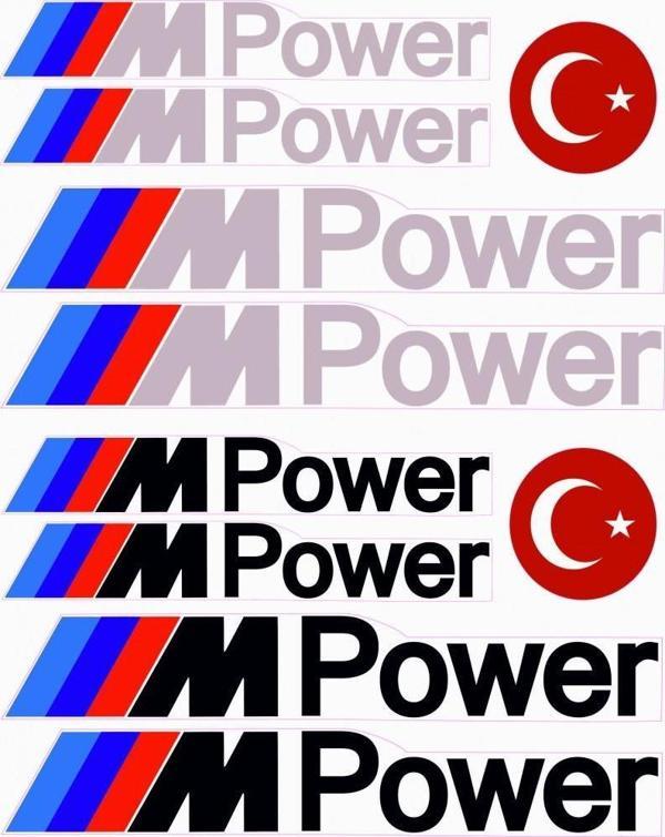 MPower A4 Sticker Seti 8 Parça - Image 1