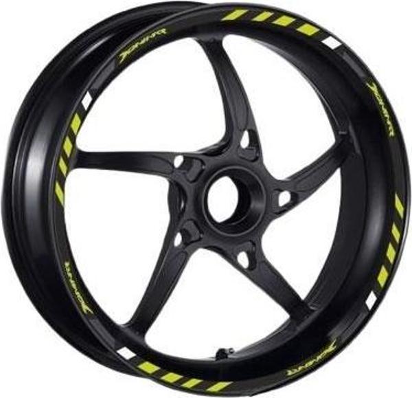 Bajaj Dominar Jant Şeridi 1Set Florasan Sarı - Image 1