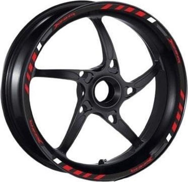 Bajaj Dominar Jant Şeridi 1Set Kırmızı - Image 1