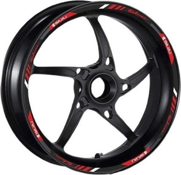 Bajaj Pulsar Jant Şeridi 1Set Reflektif Kırmızı - Image 1