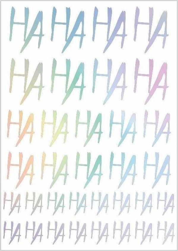 Ha Ha Ha Hologramlı A4 Sticker - Image 1