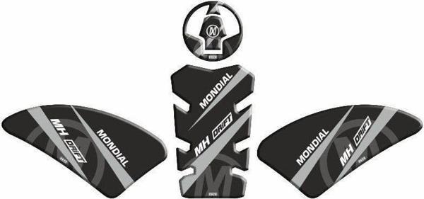 Mondial Drift 125L 2019-2023 Uyumlu Tank Pad Gri - Image 1