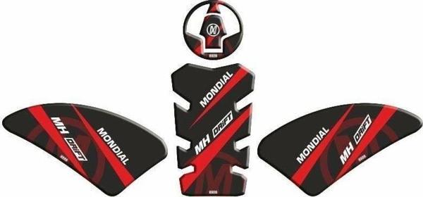 Mondial Drift 125L 2019-2023 Uyumlu Tank Pad Kırmızı - Image 1