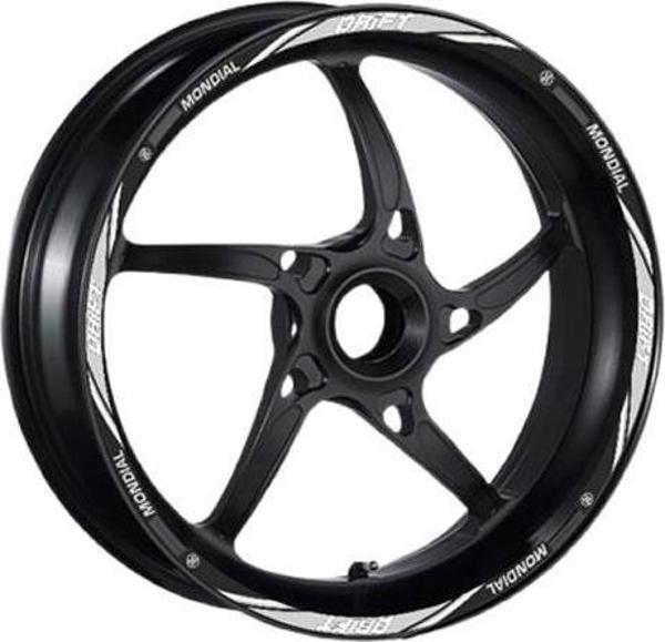 Mondial Drift 125L Jant Şeridi 1Set Beyaz - Image 1