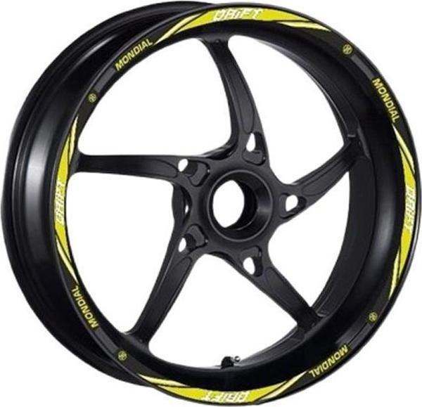 Mondial Drift 125L Jant Şeridi 1Set Florasan Sarı - Image 1