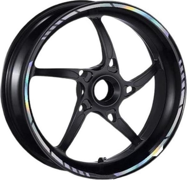 Universal Kesikli Hologramlı Jant Şeridi 1Set - Image 1