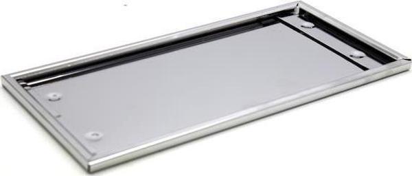 Motosiklet Paslanmaz Plakalık Krom Saç 25CM  X 16CM - Image 1