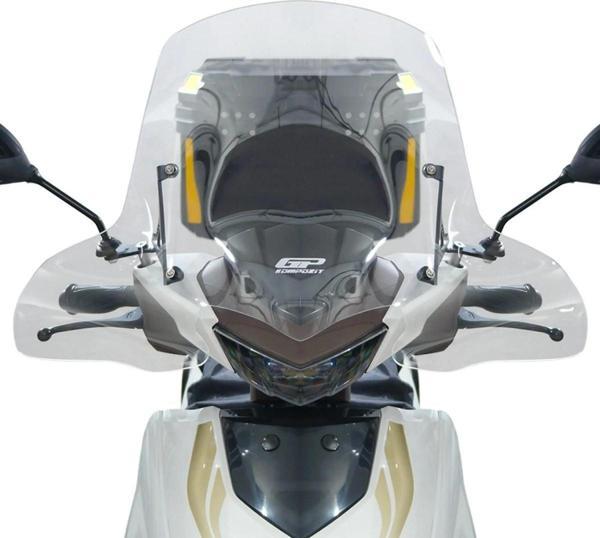 Gp Kompozit Siperlik Tur Camı Hero Dash 125 2022-2024 Uyumlu Şeffaf 48 Cm - Image 1