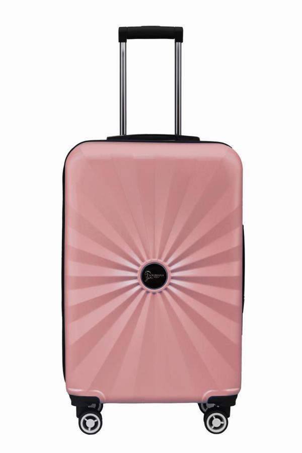Büyük Boy %100 Polikarbon Valiz 4x2 Teker Rose 1809 - Image 1