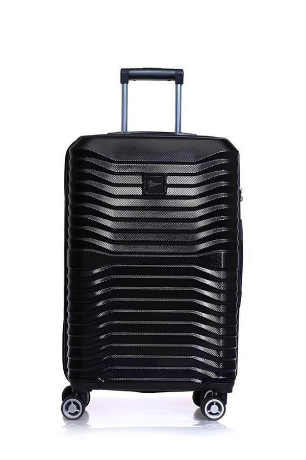 Orta Boy %100 Polikarbon Valiz Siyah 1819 - Image 1