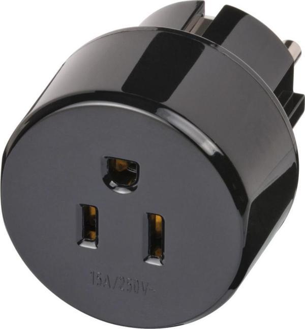 Brennenstuhl ABD Fiş Sistemi Türkiye Uyumlu IP20 Lisanslı Topraklı Travel Adaptör Seyahat Dönüştürücü - Image 1